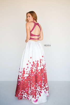 Style 7811 Vienna Red Size 00 Backless Tall Height A-line Dress on Queenly