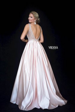 Style 7823 Vienna Gold Size 0 Backless Tall Height Ball gown on Queenly