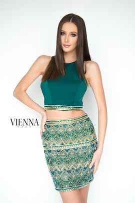 Style 6087 Vienna Green Size 0 Cocktail Dress on Queenly