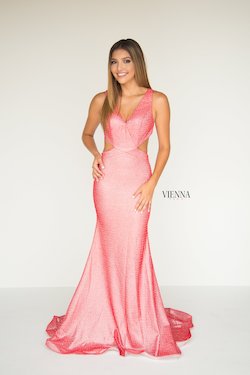Style 8900 Vienna Pink Size 2 Tall Height Mermaid Dress on Queenly