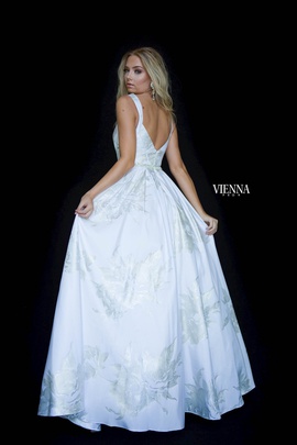 Style 7832 Vienna White Size 2 Backless Tall Height A-line Dress on Queenly