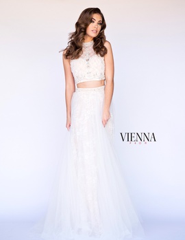 Style 7904 Vienna White Size 2 Tall Height Sheer Ball gown on Queenly