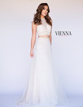 Style 7904 Vienna White Size 4 Tall Height Sheer Ball gown on Queenly