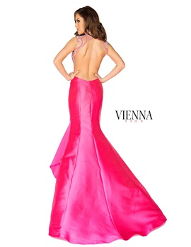 Style 8255 Vienna Pink Size 0 Sheer Mermaid Dress on Queenly