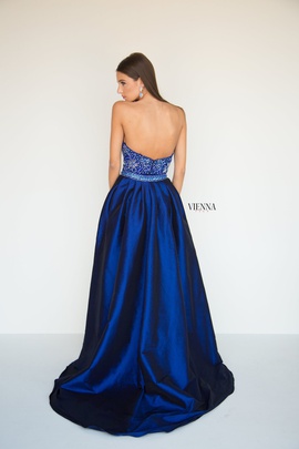 Style 8287 Vienna Blue Size 2 Tall Height Train Dress on Queenly