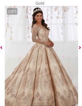Tiffany Designs Gold Size 2 Pageant Quinceanera Ball gown on Queenly