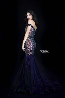 Style 82000 Vienna Purple Size 00 Backless Tall Height Side slit Dress on Queenly