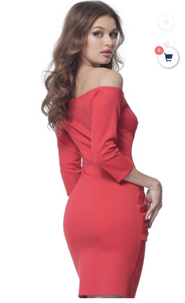 Jovani Red Size 2 Midi Interview Sleeves Cocktail Dress on Queenly