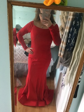 Red Size 8 Mermaid Dress on Queenly