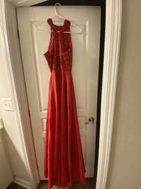 Sherri Hill Red Size 0 Prom Halter Straight Dress on Queenly