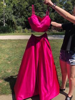 Style 50295 Sherri Hill Hot Pink Size 0 Prom Ball gown on Queenly