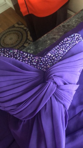 David's Bridal Purple Size 20 Plus Size Ball gown on Queenly