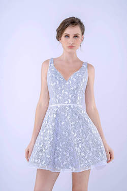 Style 237 Nina Canacci White Size 2 Tall Height Lace Cocktail Dress on Queenly