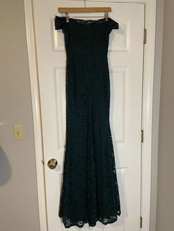 Windsor Green Size 6 Tall Height Lace Mermaid Dress on Queenly