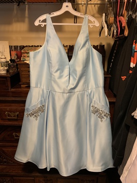Clarisse Blue Size 22 Homecoming Cocktail Dress on Queenly