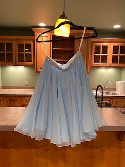 Sherri Hill Blue Size 4 Tulle Cocktail Dress on Queenly