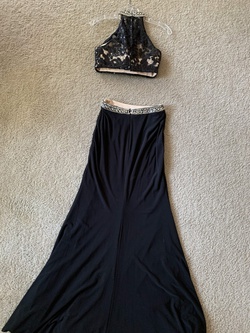 Alyce Paris Black Size 0 Halter Straight Dress on Queenly