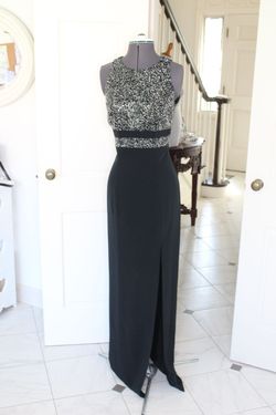 Oleg Cassini Black Tie Size 8 Military Straight Dress on Queenly