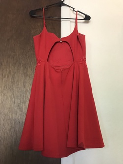 B. Darlin Red Size 8 Tall Height Cocktail Dress on Queenly