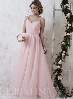 Christina Wu Pink Size 16 Prom A-line Dress on Queenly