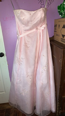 Alfred Angelo Pink Size 16 Plus Size Ball gown on Queenly