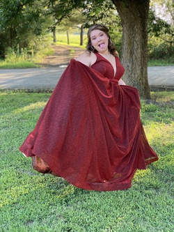 Red Size 18 Ball gown on Queenly
