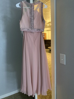 Bicici & Coty Pink Size 4 Sheer Bicici And Coty Straight Dress on Queenly