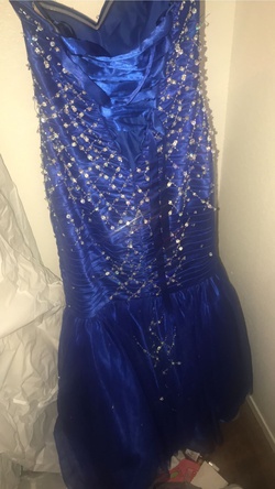 Sean couture Blue Size 6 Mermaid Dress on Queenly