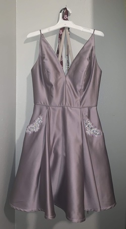 Blondie Nites Purple Size 2 Wedding Guest Pockets Cocktail Dress on Queenly