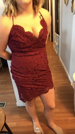 Lulus Red Size 12 Euphoria Cocktail Dress on Queenly
