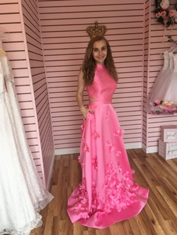Sherri Hill Pink Size 2 Silk Pageant A-line Dress on Queenly