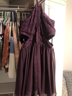 speechless Purple Size 6 Sorority Formal Wedding Guest Cocktail Dress on Queenly