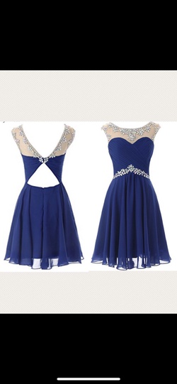 Engerla Blue Size 6 A-line Dress on Queenly