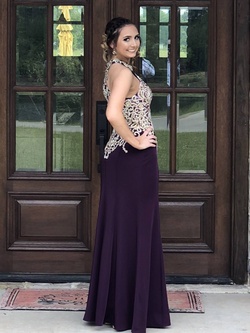 Jovani Purple Size 2 Straight Dress on Queenly