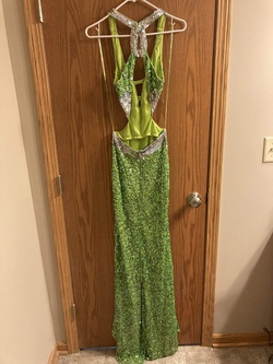 Precious Formals Green Size 0 Prom Side slit Dress on Queenly