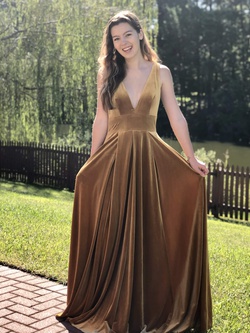 Gold Size 4 A-line Dress on Queenly