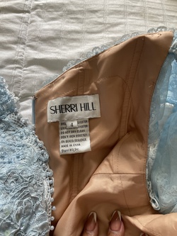 Sherri Hill Light Blue Size 4 Pageant Prom Straight Dress on Queenly