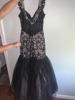 Sherri Hill Black Size 4 Prom Lace Mermaid Dress on Queenly