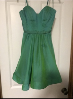 La Femme Green Size 2 Holiday Tall Height Strapless Cocktail Dress on Queenly