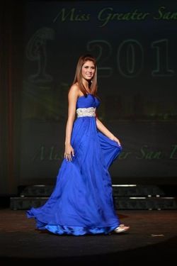 Sherri Hill Blue Size 0 50 Off Military Floor Length A-line Dress on Queenly