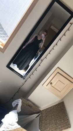 Showpo Black Size 2 Side slit Dress on Queenly