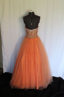 Terani Couture Orange Size 2 Floor Length 70 Off 50 Off Ball gown on Queenly