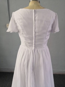 White Size 14 A-line Dress on Queenly
