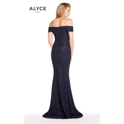Style 60157 Alyce Paris Blue Size 2  on Queenly