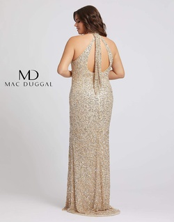 Style 4835 Mac Duggal Green Size 16 Tall Height Side slit Dress on Queenly