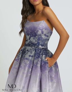Style 12310H Mac Duggal Purple Size 4 Tall Height Ball gown on Queenly