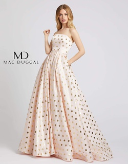 Style 67093L Mac Duggal Pink Size 12 Tall Height Ball gown on Queenly