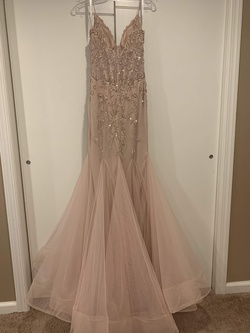 Jovani Pink Size 4 Tall Height Prom Mermaid Dress on Queenly