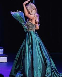 Sherri Hill Green Size 6 Ball gown on Queenly