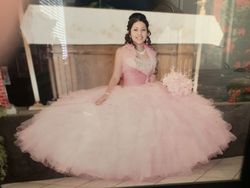 MoriLee Pink Size 2 Sequined Quinceanera Free Shipping Mori Lee Ball gown on Queenly